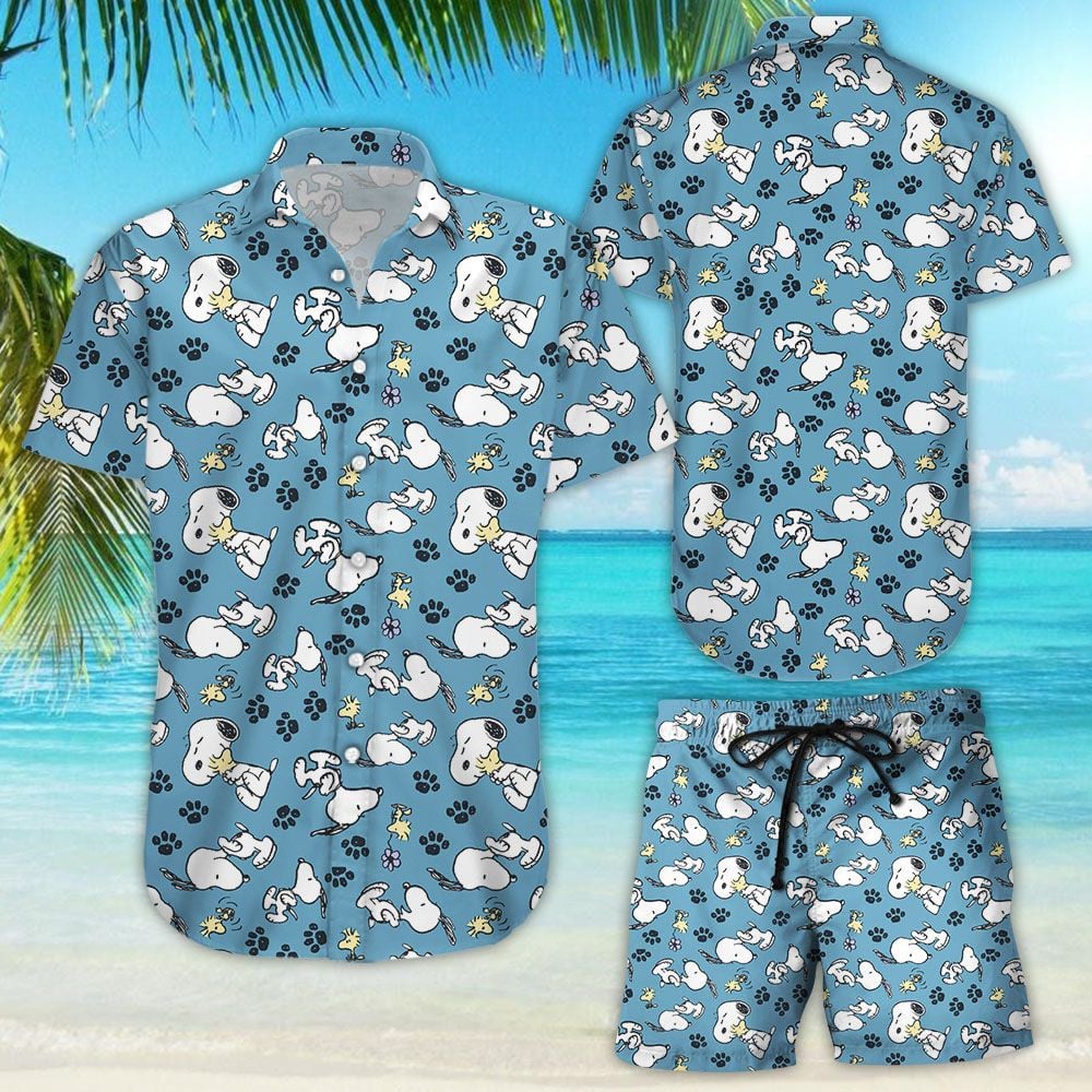 Snoopy And Woodstock Hawaiian Shirt Dnstyles
