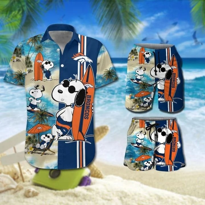 Snoopy And Denver Broncos Hawaiian Shirt