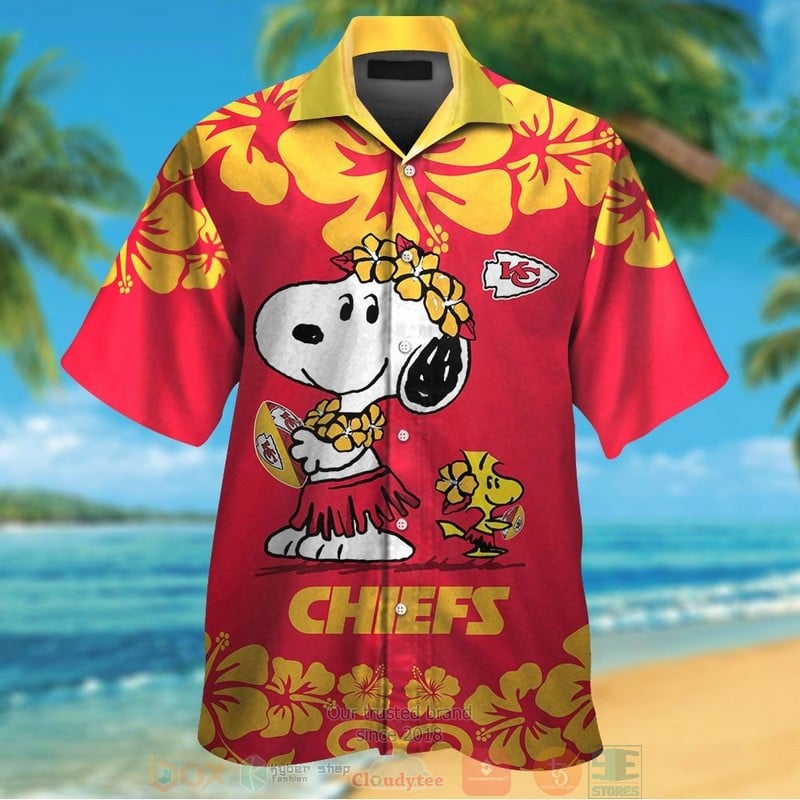 Kansas City Chiefs Snoopy Woodstock Hawaiian Shirt