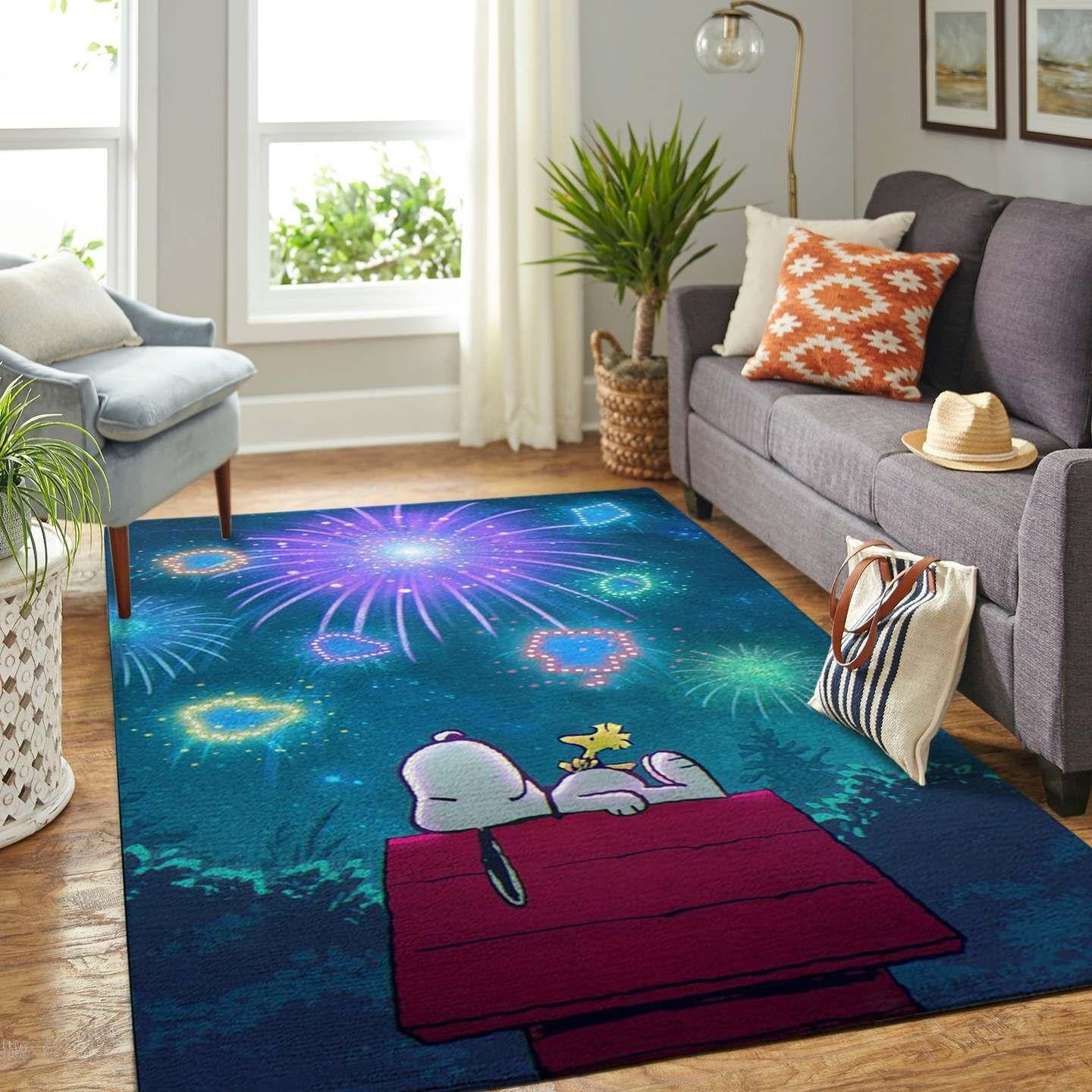 Snoopy Dog 25 Area Rug Living Room And Bed Room Rug Gift Us Decor