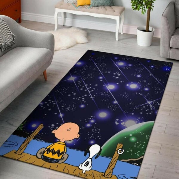 Snoopy Peanuts Rug, Gift For Fan Rug Home Decor Floor Decor