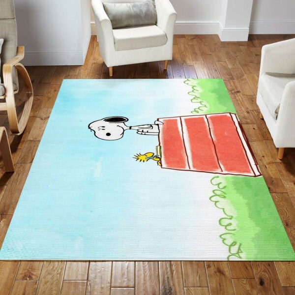 Snoopy Peanuts Rug, Gift For Fan Rug Home Decor Floor Decor