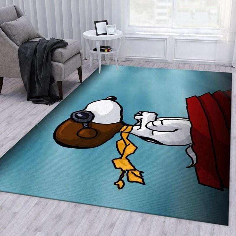 Snoopy Cute Love Area Rug Living Room Rug Home Decor Floor 1021
