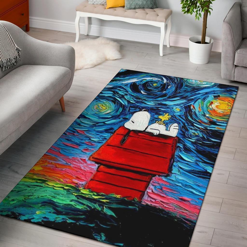 Snoopy Peanuts Rug 30, Gift For Fan Rug Home Decor Floor Decor