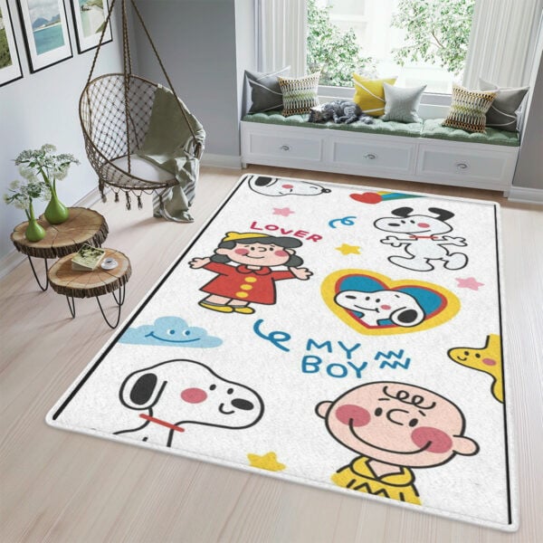 Snoopy Peanuts Friends Fan Gift, Snoopy Peanuts Friends Rug Home Decor Floor Decor 471