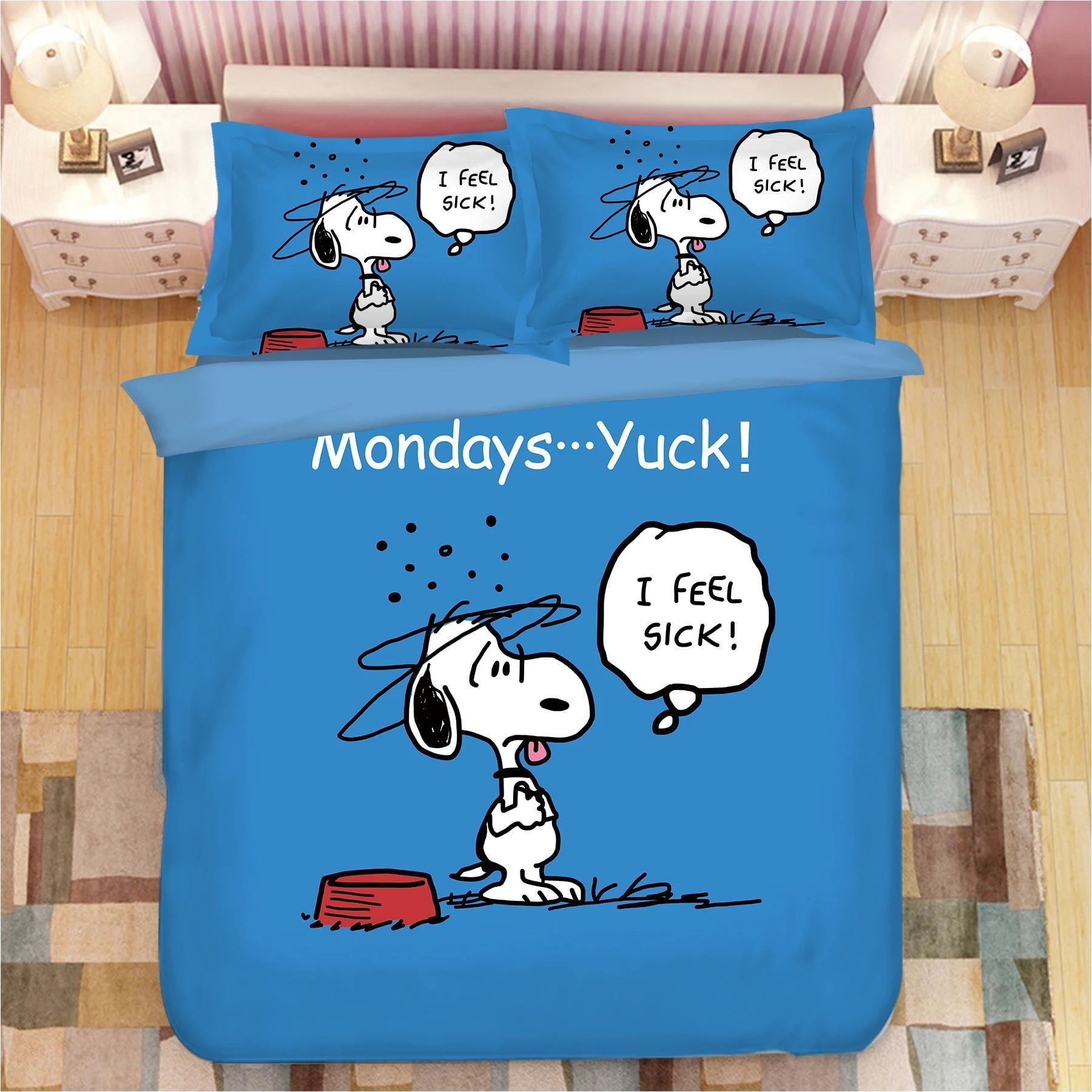 Peanuts Snoopy Duvet Quilt Bedding Set 245