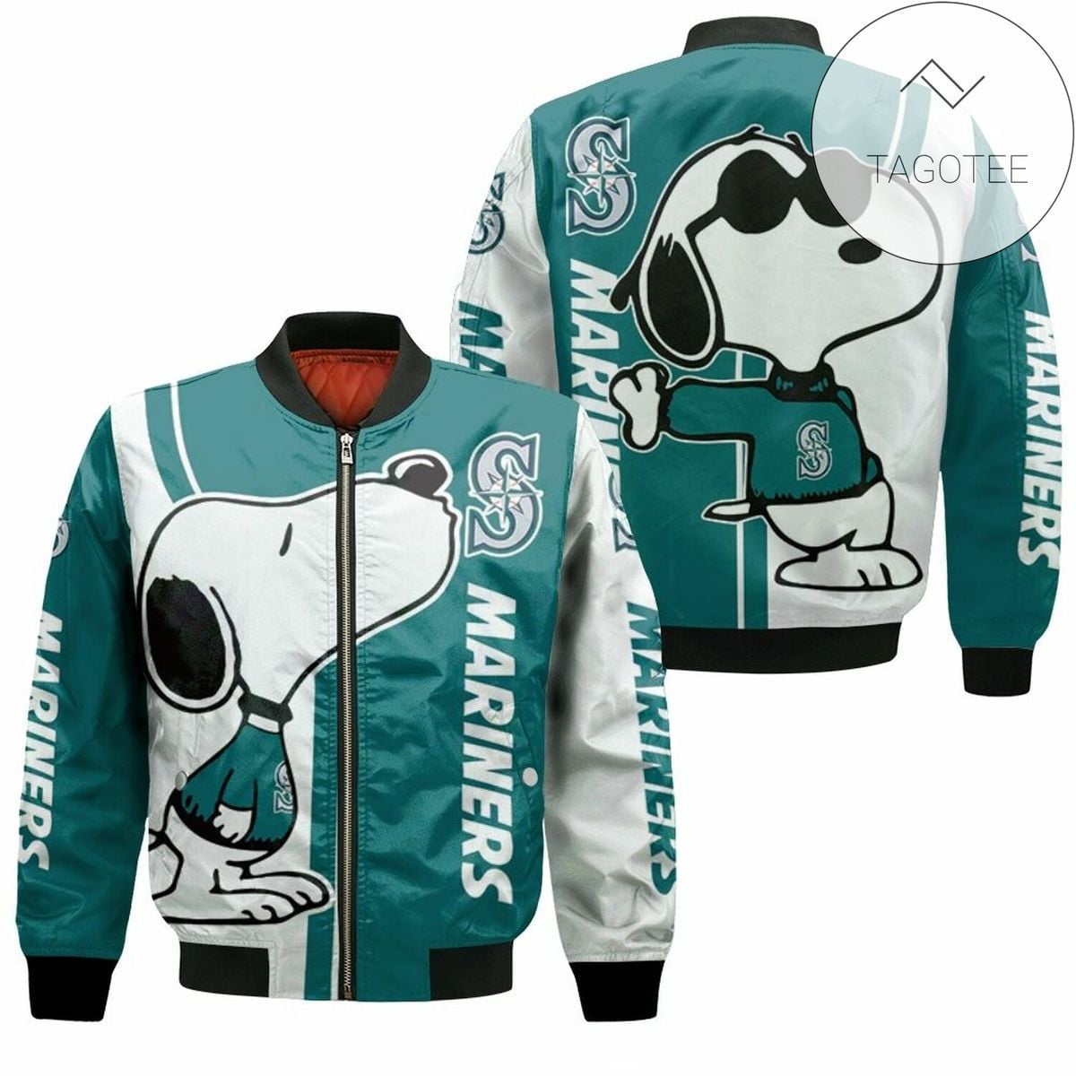 MLB Seattle Mariners Snoopy Lover Bomber Jacket