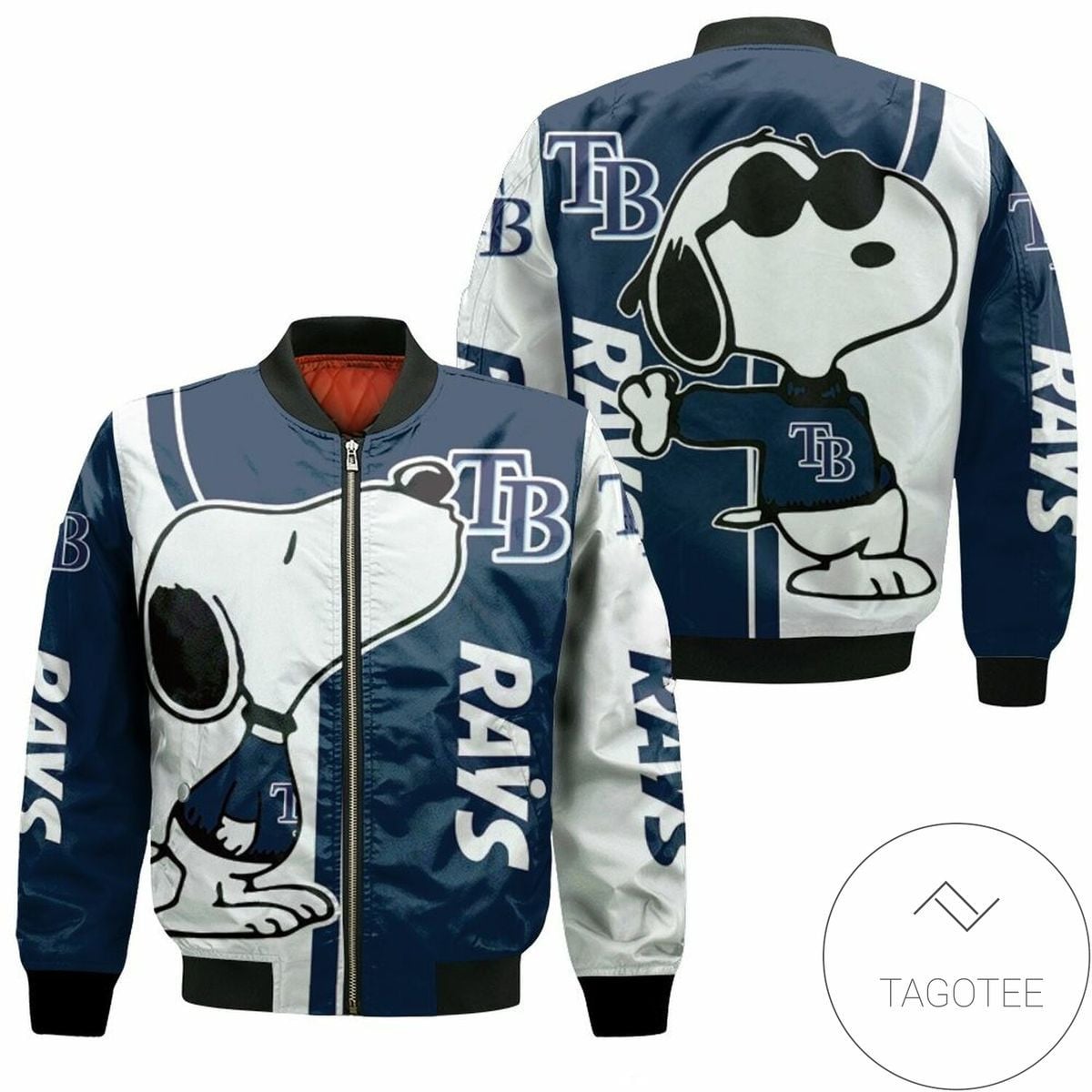 MLB Tampa Bay Rays Snoopy Lover Bomber Jacket