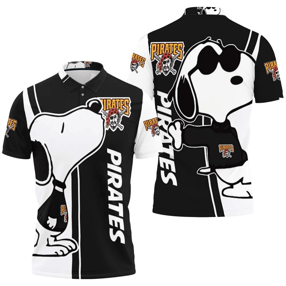 Mens & Womens Pittsburgh Pirates Snoopy Lover 3d Printed 3D All Over Print Polo Shirt