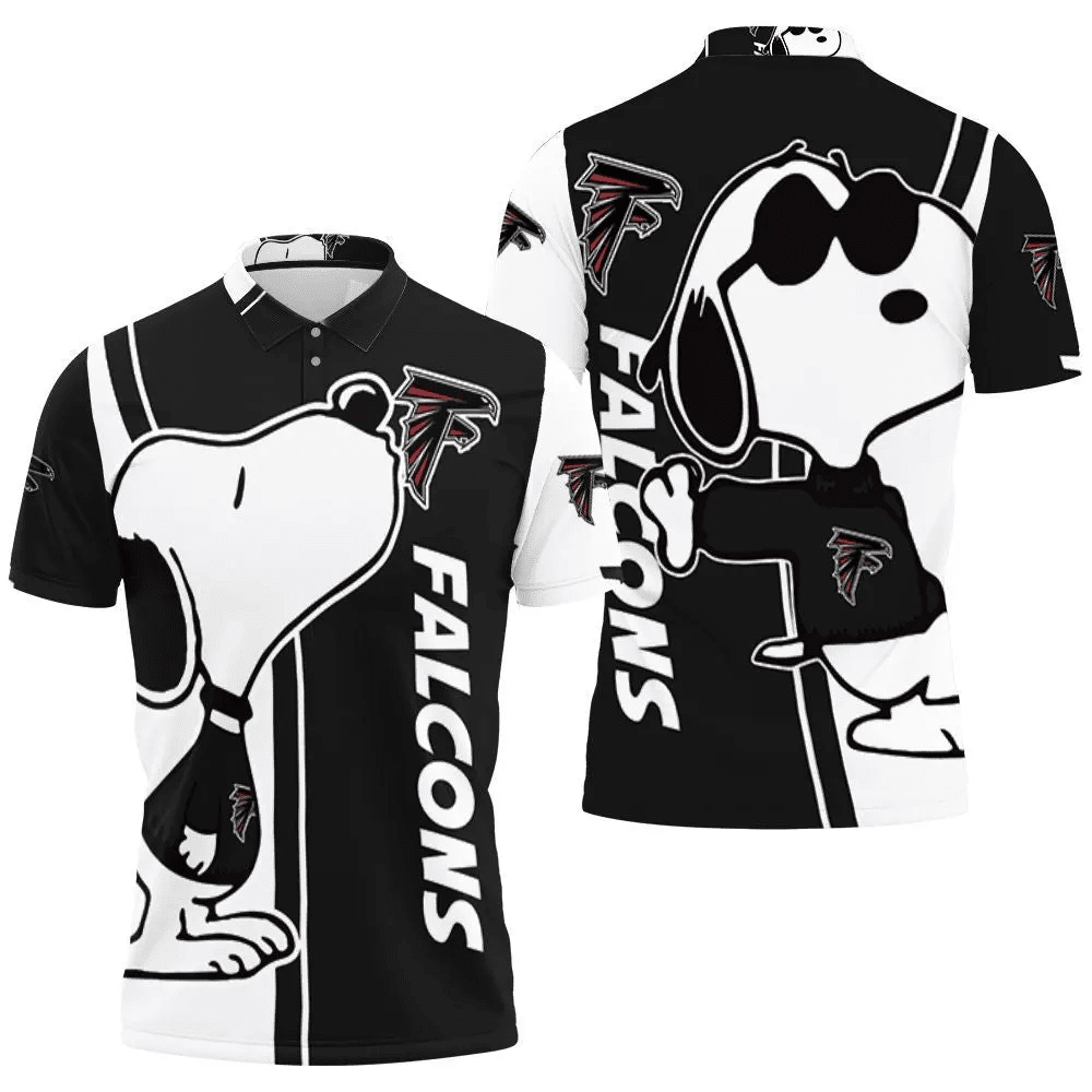 Mens & Womens Atlanta Falcons Snoopy Lover 3D Printed Polo Shirt