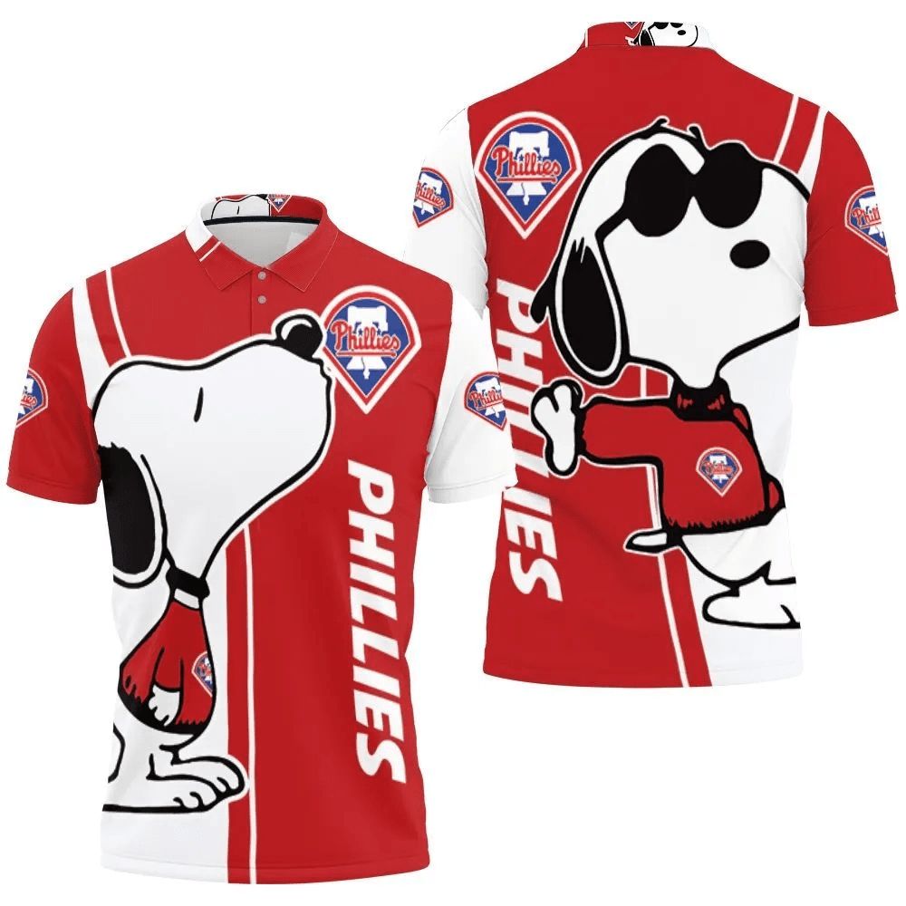 Mens & Womens Philadelphia Phillies Snoopy Lover 3d Printed Polo Shirt All Over Print Shirt 3d T-shirt