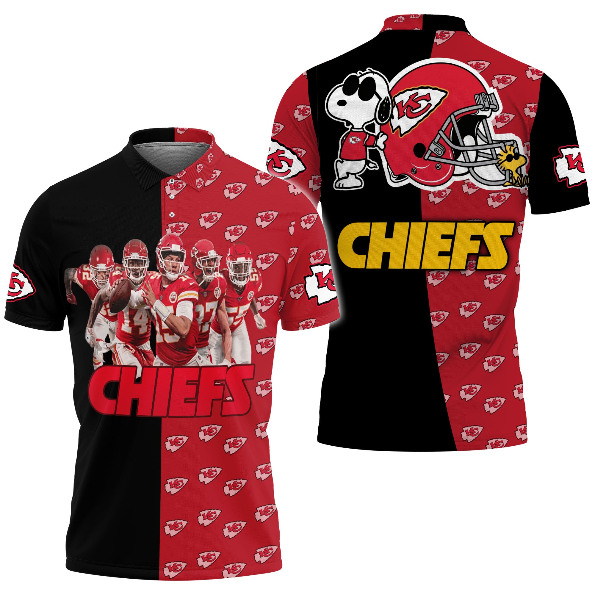 Kansas City Chiefs Afc West Division Champions Super Bowl Snoopy Fan 3D All Over Print Polo Shirt