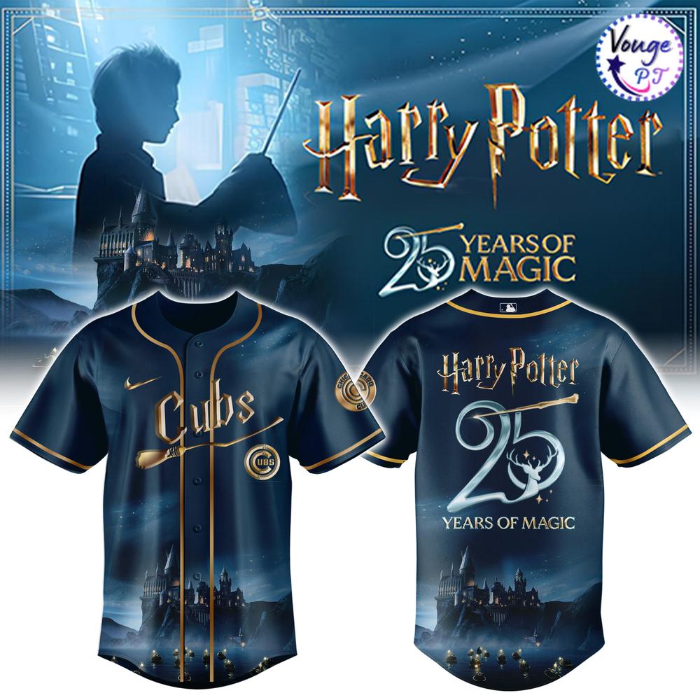 Chicago Cubs x Harry Potter – 25 Years of Magic Baseball Jersey 