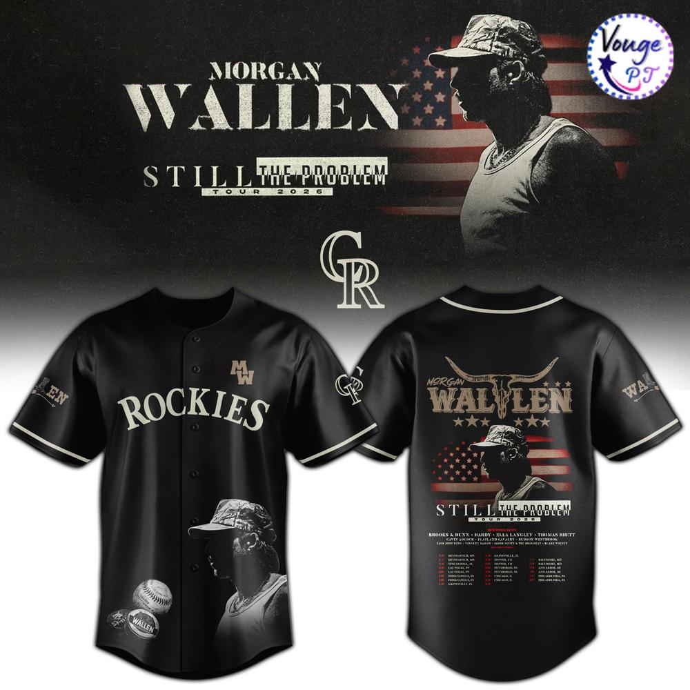 Colorado Rockies x Morgan Wallen Still The Problem Tour Baseball Jersey 