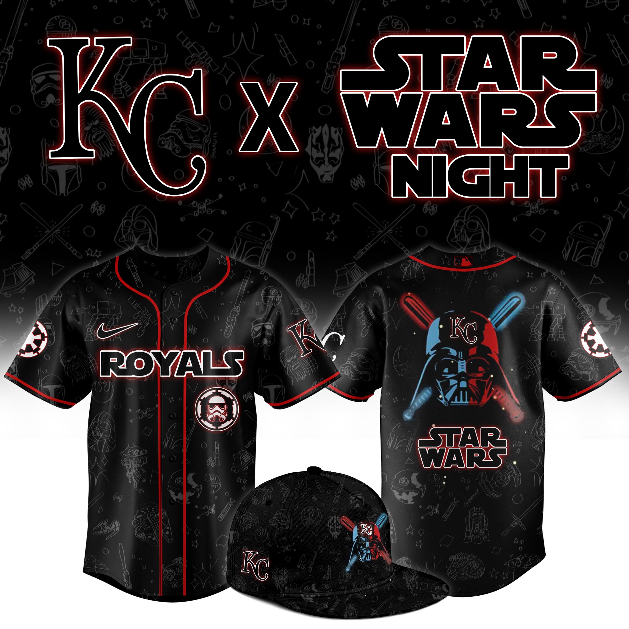 Kansas City Royals 2025 Star Wars Night Limited Jersey 