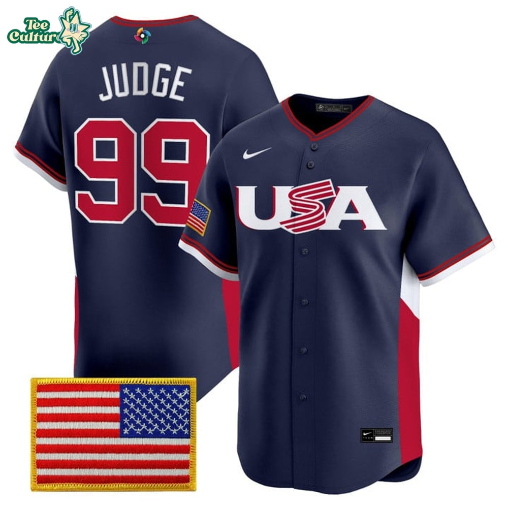 Men's Team USA World Baseball Classic Vapor Premier Jersey - 2026 Roster (Projected Number)