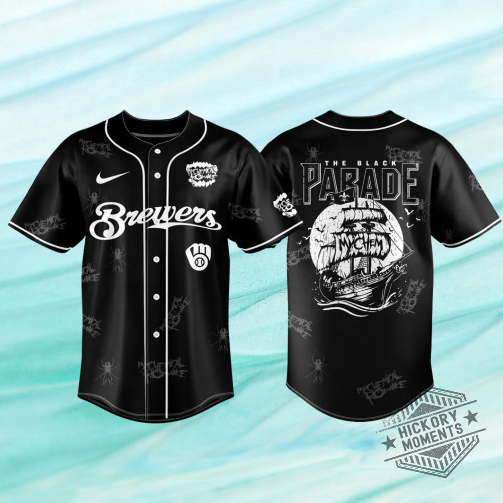 Milwaukee Brewers X My Chemical Romance The Black Parade 2026 Baseball Jersey