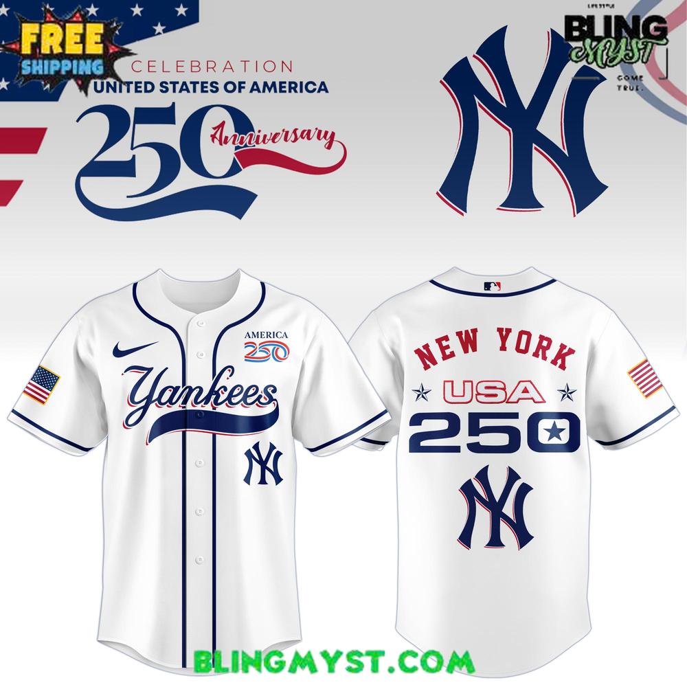 New York Yankees 250th USA Of American Baseball Jersey
