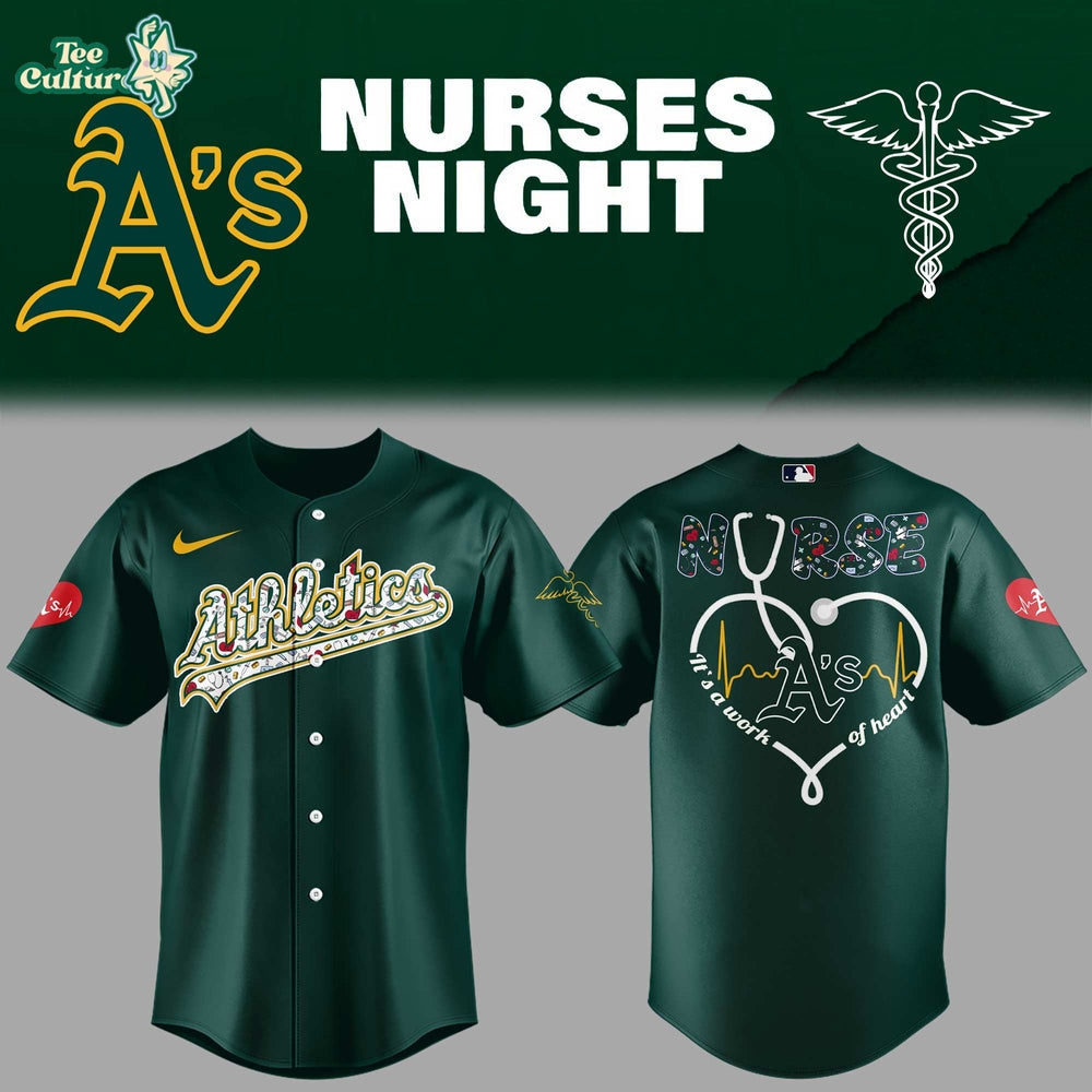 Oakland Athletics 2026 Nurses Appreciation Night MLB Special Jersey