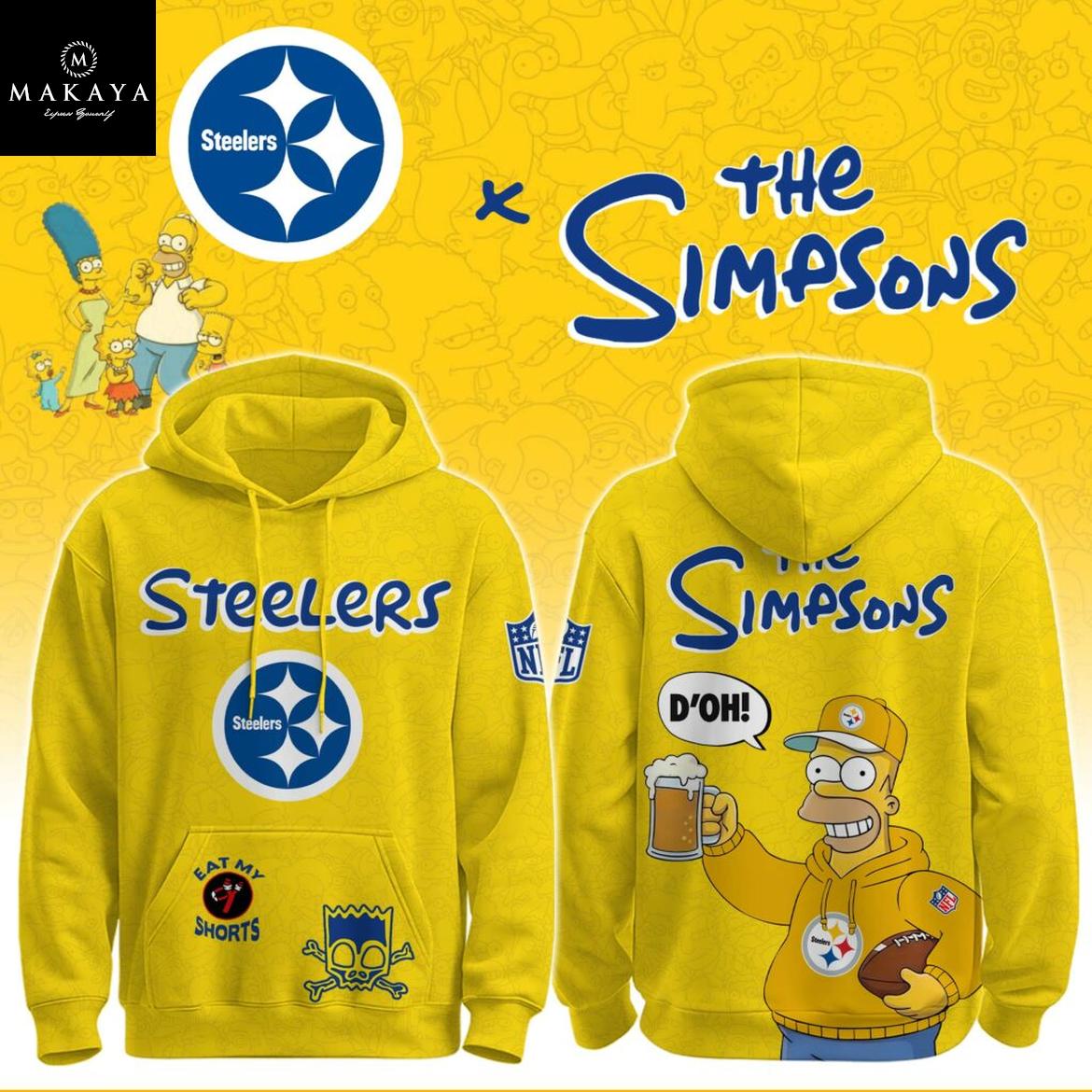 Pittsburgh Steelers The Simpsons NFL Crossover 2025 Hoodie T-Shirt