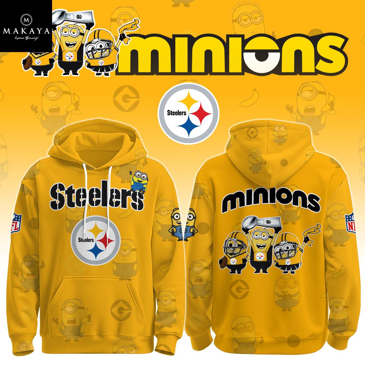 Pittsburgh Steelers x Minions Celebrate NFL Holiday Game 2025 Hoodie T-Shirt 