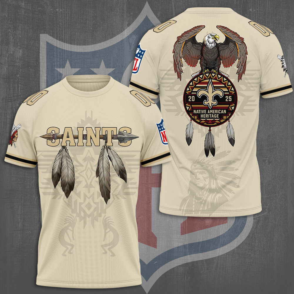 New Orleans Saints x Native American Heritage 3D Apparel 