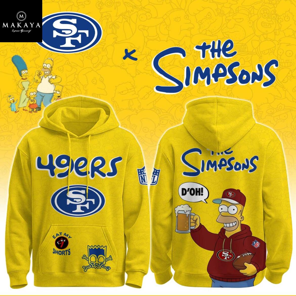 San Francisco 49ers The Simpsons NFL Crossover 2025 Hoodie T-Shirt