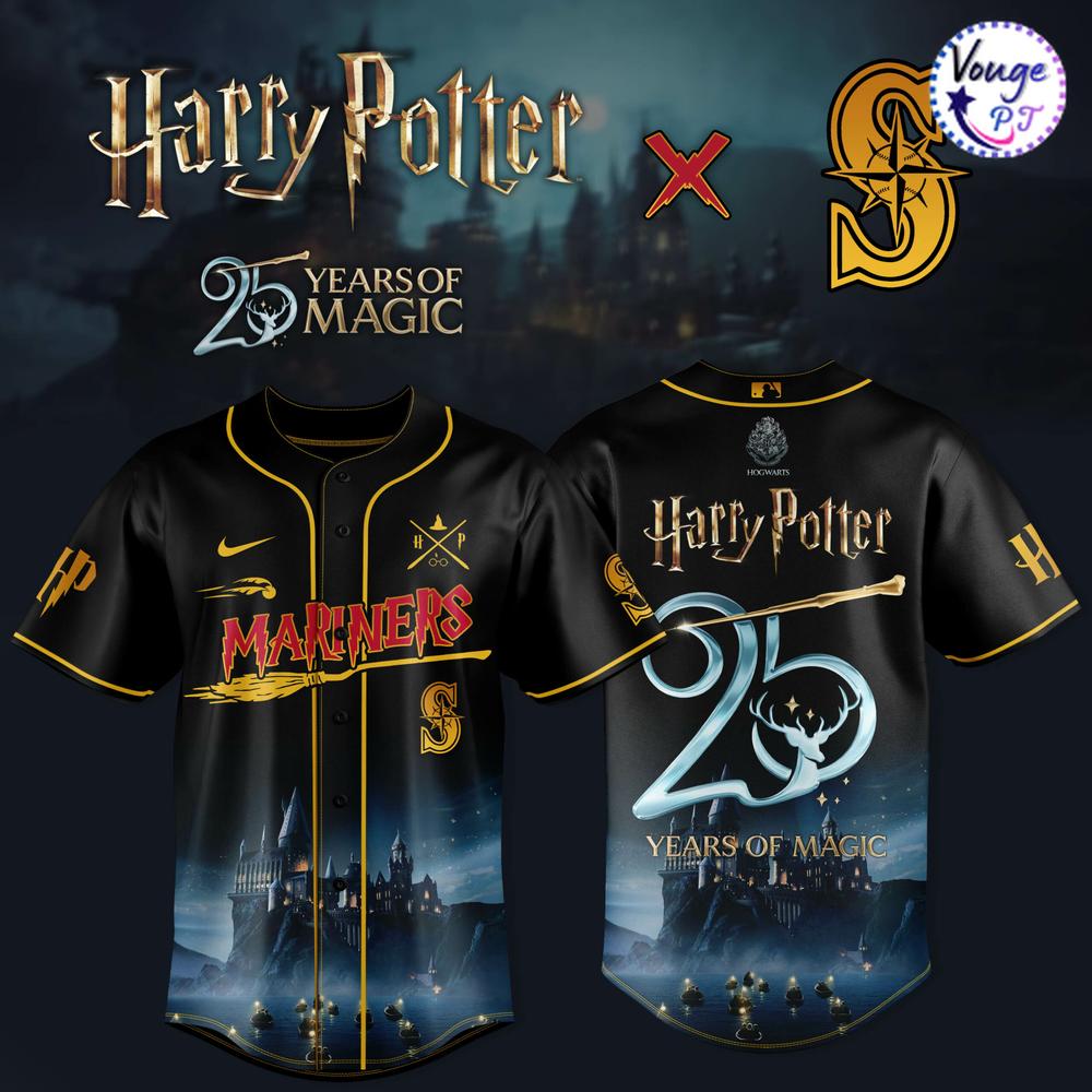Seattle Mariners x Harry Potter – 25 Years of Magic Baseball Jersey 