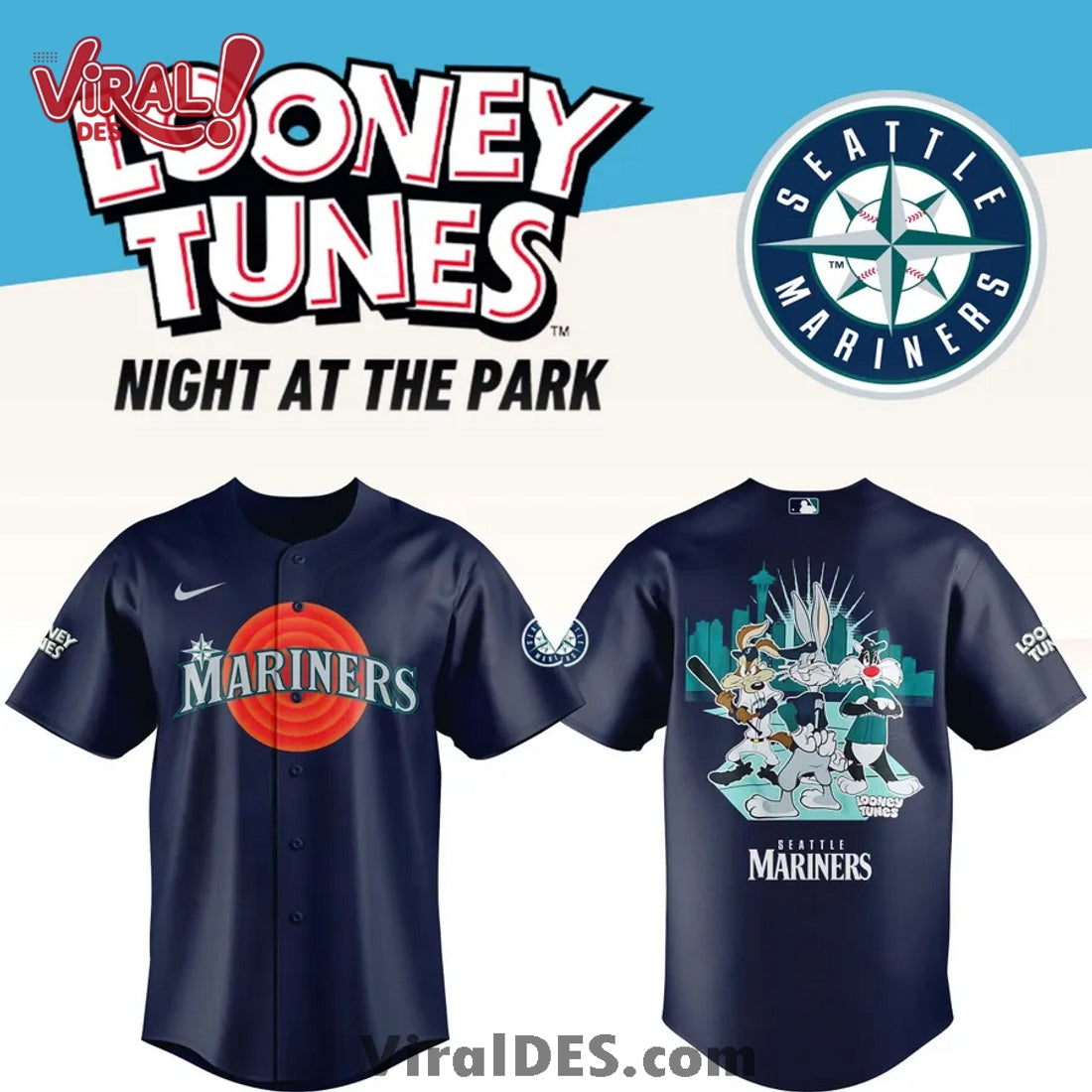 Mariners Looney Tunes Night Jersey - Limited Edition