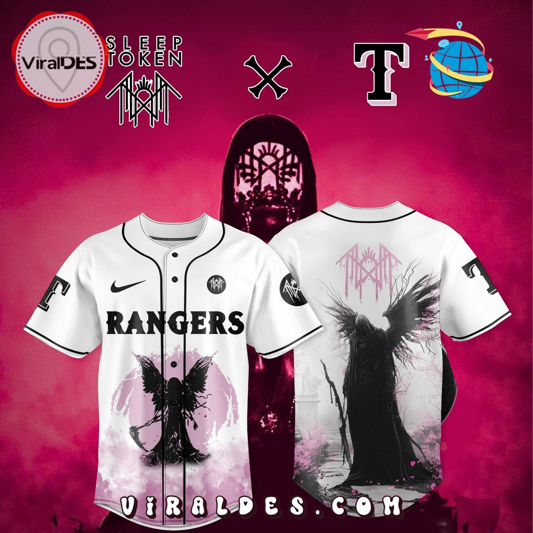 Texas Rangers x Sleep Token Baseball Jersey